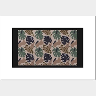 Tropical camouflage pet bandana Posters and Art